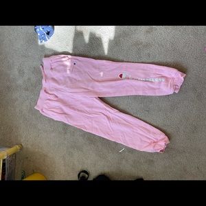 hot pink authentic champion joggers